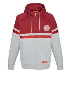 CCM Heritage Logo Full Zip Fleece Hood Adult